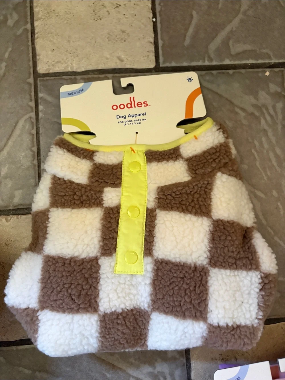 New lot five dog coats, dog clothing size medium 18 to 25 pounds